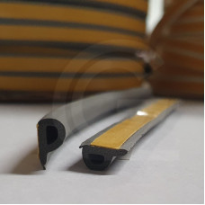 P-profile | self adhesive EPDM cellular rubber | 5,5 x 9 mm | per meter